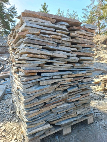 Плитняк златолит серебристый для цоколя, отмостки купить в Камчатском крае