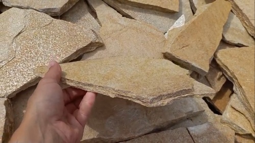 Плитняк златолит жёлтый для цоколя купить в Камчатском крае