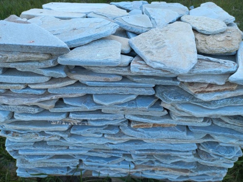 Плитняк златолит зелёный галтованный для цоколя купить в Камчатском крае