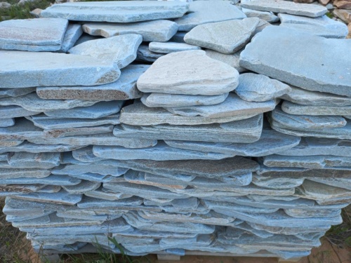 Плитняк златолит зелёный галтованный для цоколя купить в Камчатском крае